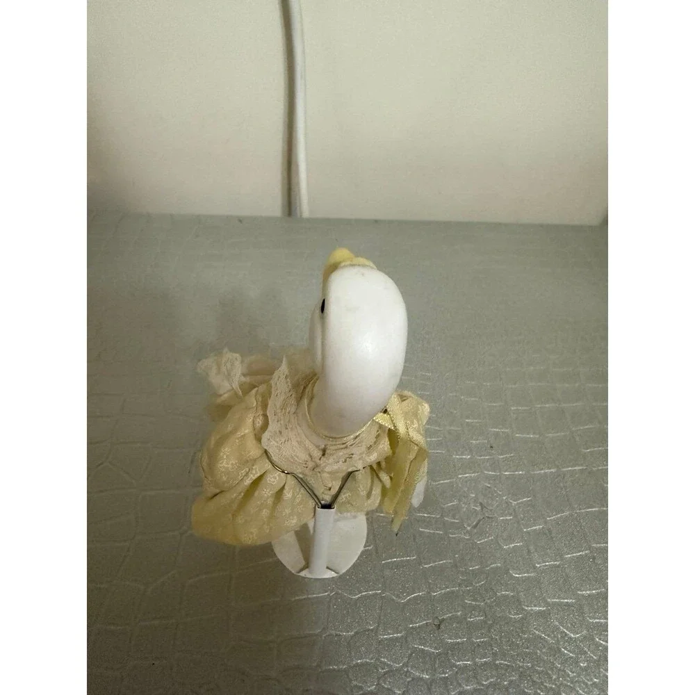 Vintage Department 56 Easter Duck Goose Ceramic Anapomorphic Stuffed Rare